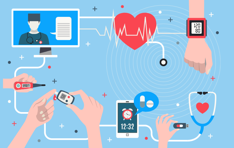 Smart devices and applications for healthcare